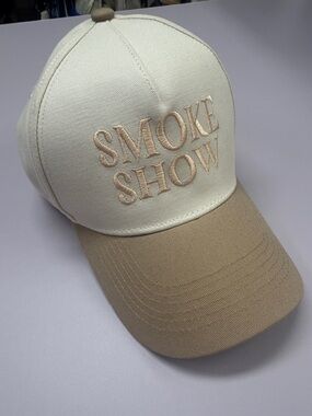 Beige & Cream Baseball Cap